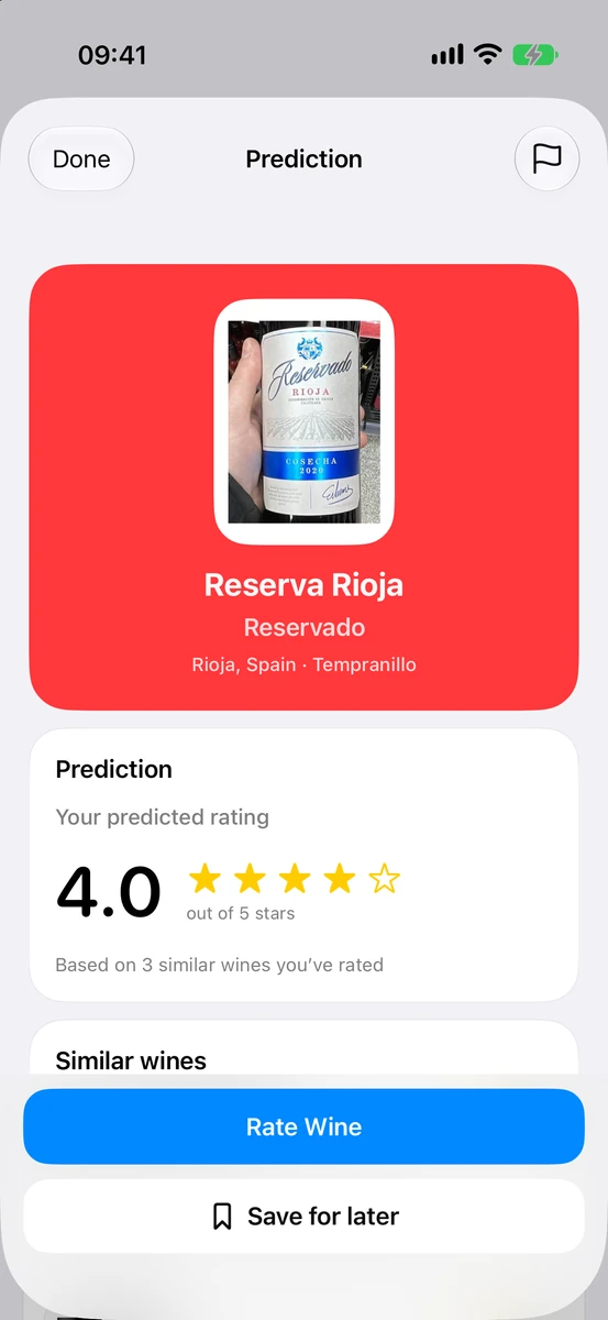 Sip: Predict future wines